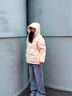 波司登（BOSIDENG）25年新款女款連帽保暖防風(fēng)舒適顯瘦短款厚冬季外套B250245112XS 暖杏黃3442【歐若風(fēng)】 S 160/84A 100斤-110斤 曬單實(shí)拍圖