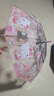 詩(shī)佩琪庫洛米兒童透明小雨傘小學(xué)生女童女孩子幼兒園小朋友半自動(dòng)長(cháng)柄傘 蝴蝶結KT貓 1把 8骨 三麗鷗兒童透明傘 曬單實(shí)拍圖