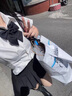 麓格立 短袖JK制服套裝白襯衫女學(xué)院風(fēng)短裙百褶裙日系寬松學(xué)生百搭套裝 套裝【白襯衫+黑百褶+領(lǐng)結(jié)】 L 【建議105-115斤】 曬單實(shí)拍圖