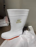 雙星八特 食品廠勞保雨鞋 耐磨防滑高筒雨靴水鞋工作衛(wèi)生靴白色  43 曬單實(shí)拍圖