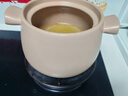 蘇泊爾（SUPOR）砂鍋陶瓷煲大容量家用菜煲湯煲養(yǎng)生煲仔飯高溫釉無涂層不易開裂 4-6人使用湯煲煲 4.5L 曬單實拍圖