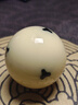黛納斯菲Dynaspheres母球臺球子比利時(shí)品牌黑8 Cue ball高檔桌球57.2mm 白金款6點(diǎn)黑三葉草母球 曬單實(shí)拍圖