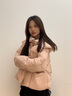鴨鴨（YAYA）羽絨服女短款2025年新款中式盤扣流蘇衣服時(shí)尚國(guó)潮保暖鴨絨外套XH 粉色 S /155 曬單實(shí)拍圖