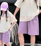 G.DUCKKIDS童裝女童夏裝套裝24新款兒童衣服女夏季洋氣女大童短袖短褲運動裝 印花ARaieccgk 150 適合140-150cm年齡11-12歲 曬單實拍圖