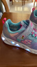 Skechers斯凱奇童鞋女童魔術(shù)貼閃燈鞋兒童跑鞋舒適學(xué)生休閑鞋302339L 曬單實(shí)拍圖