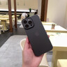 派派咪適用蘋果16promax手機殼新款iPhone15pro保護套14plus超薄磨砂13pm防摔透明全包鏡頭17高級感外殼 【透黑】高效散熱/裸機手感/不沾指紋 iPhone 15 Pro Max 曬單實拍圖