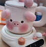 帝音豬豬智能加熱杯墊55度可調溫恒溫熱牛奶神器家用保溫墊暖水杯底座 卡其色-好運暖杯墊 150L 走心卡片+禮品袋(ZAY-N10) 曬單實(shí)拍圖