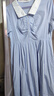 獨束大碼女裝清新條紋連衣裙2025夏季新品通勤時(shí)尚胖mm氣質(zhì)長(cháng)裙 藍白條紋 2XL （尺碼：4） 曬單實(shí)拍圖