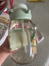 貝親噸噸桶兒童水杯2歲+直飲吸管杯ppsu750ml幼兒園學(xué)生水壺 綠色 曬單實(shí)拍圖