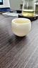 鈺銓龍門(mén)冰種潤白龍蛋主人杯 高檔德化冰種玉瓷手工厚重壓手主人杯不倒杯 冰種素燒潤白龍蛋不倒杯130ml1只 曬單實(shí)拍圖