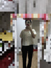 百圖betu女裝2025夏季新款襯衫泡泡袖刺繡提花后領(lǐng)綁帶短袖女2506T27 淺黃 S 曬單實(shí)拍圖