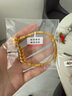 怡萊寶黃金胖福小金坨手鏈女盤(pán)纏999足金五帝錢(qián)幣轉運珠碎金子編繩禮物 葫蘆五帝錢(qián)盤(pán)纏 金重約3.6g【金黃繩】 曬單實(shí)拍圖