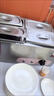 商用快餐保溫臺加熱控溫不銹鋼臺式保溫售飯臺食堂自助熱菜打菜臺 D4四盒帶盒帶蓋加厚款順豐 曬單實(shí)拍圖