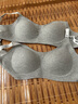 貓人運動內(nèi)衣女小胸聚攏文胸?zé)o痕無鋼圈收副乳防下垂性感胸罩灰色XL 曬單實拍圖