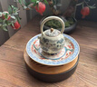 陶羽仿古瓷紅綠彩歲寒三友壺承茶承干泡臺蓋碗茶托盤(pán)家用圓形茶壺托 仿古瓷-紅綠彩歲寒三友壺承 曬單實(shí)拍圖