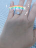 DR一克拉莫桑鉆戒女銀渡鉑金結婚求婚鉆石戒指送老婆女朋友 主鉆一克拉-閉口8-20號 曬單實(shí)拍圖
