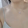 周生生七夕禮物 Pt950鉑金鏤空蝴蝶吊墜掛墜鎖骨墜子不含項(xiàng)鏈91917P定價(jià) 曬單實(shí)拍圖
