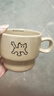 馬克杯ins風(fēng)薩摩疊疊學(xué)生牛奶杯可愛大容量喝水杯家用陶瓷杯 咖色小狗摩疊疊杯 曬單實拍圖