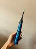 飛利浦（PHILIPS）【肖戰(zhàn)推薦】電動牙刷成人情侶款節(jié)日禮物送男友/女友 Sonicare亮白型鉆石刷升級款 禮盒套裝 HX9911/62【午夜藍】七夕情人節(jié)禮物 曬單實拍圖