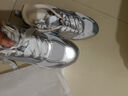 大東板鞋女鞋2026春秋新款透氣網(wǎng)面拼接珍珠休閑女運動(dòng)鞋0355 銀色 38 曬單實(shí)拍圖