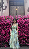 微光里連衣裙子女夏季2025新款海邊度假風(fēng)印花小飛袖吊帶收腰仙女長(zhǎng)裙子 莫奈藍(lán)色M【建議95-105斤】 曬單實(shí)拍圖