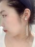 伊燦精致長(zhǎng)款顯臉瘦水鉆仿珍珠耳墜女耳釘高級(jí)感耳環(huán)2025年新爆款耳飾 精致長(zhǎng)款顯臉瘦水鉆仿珍珠耳墜 曬單實(shí)拍圖