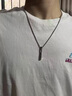 黛詩(shī)琳  DSL螺旋純銀男士項(xiàng)鏈嘻哈簡(jiǎn)約百搭男生個(gè)性定制刻字長(zhǎng)條吊墜同款潮牌 螺旋莫比烏斯吊墜項(xiàng)鏈60+5cm 曬單實(shí)拍圖