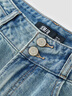 森馬（Semir）陳都靈|商場同款森柔牛仔褲女涼感褲子25夏季闊腿褲103325124001A 曬單實(shí)拍圖