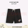 蔻馳（COACH）【專享直降】奧萊男士男裝彩虹裝飾沙灘褲短褲 彩色 S 曬單實(shí)拍圖