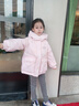 波司登（BOSIDENG）25新款羽絨服女兒童短款5A抗菌絨冬季連帽保暖外套T250246314I 美樂(lè )蒂派對粉9EN4 120 /60 約110-120cm 22kg 曬單實(shí)拍圖