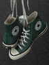 匡威（Converse）官方 1970S男女運動(dòng)高幫帆布鞋杜松子綠綠色A06521C A06521C 37 曬單實(shí)拍圖