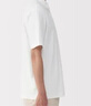 無印良品（MUJI）男式 涼感 天竺編織 短袖POLO衫 男士25年夏季新品 白色  XL  曬單實(shí)拍圖