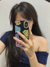 圣圖朗新款可愛小怪獸蘋果16promax手機殼iphone14高級感15pro掛繩12可愛女13卡通植絨硅膠8plus情侶全包 愛五只怪獸撞色液態(tài)硅膠-【石墨黑】+手掛繩 iPhone XS Max 曬單實拍圖
