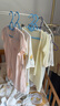 優(yōu)奇寶寶夏季套裝嬰兒夏裝空調(diào)服長袖衣服薄款分體兩件套睡衣家居內(nèi)衣 【薄，后背網(wǎng)眼】旺旺綠 80 曬單實拍圖