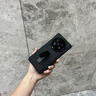 陸宣【360°旋轉(zhuǎn)支架】適用于vivoxfold5手機(jī)殼新款fold5pro真皮殼膜一體中軸鉸鏈全包防摔保護(hù)套商務(wù) 【黑色-高清版】頭層牛皮-殼膜一體-中軸全包 vivo X Fold5 曬單實(shí)拍圖