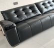 全友家居現(xiàn)代簡約家具飛鳥頭層牛皮沙發(fā)客廳家用一字型新款直排式沙發(fā) 黑茶色|3.1米 大張頭層牛皮+白鵝毛+高彈海綿 曬單實拍圖