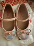 芭比童鞋春秋兒童皮鞋女童亮片水晶鞋配禮服公主鞋DA6072 粉色 29碼  曬單實(shí)拍圖