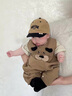 G.DUCKKIDS小黃鴨男嬰夏裝套裝寶寶夏天衣服超萌卡通洋氣嬰幼兒背帶褲兩件套 咖色狗狗背帶褲 80 曬單實拍圖