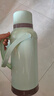 百圣牛家用普通熱水瓶大號暖壺皮塑料外殼暖水瓶開水瓶學生用宿舍3.2升 3.2L 【升級紅膽】宿舍綠色+ 曬單實拍圖