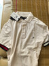 TOMMY HILFIGER【透氣舒適】夏季男珠地網(wǎng)眼撞色袖口休閑翻領(lǐng)短袖T恤POLO 云沐白AC0 S （推薦：120-130斤） 曬單實(shí)拍圖