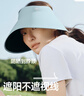 蕉下（beneunder）蛋卷燈罩帽大檐空頂帽防曬帽女遮陽(yáng)帽登山帽太陽(yáng)帽男UL712白 曬單實(shí)拍圖