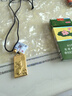 喜緣祥黃金吊墜生肖牌足金999十二生肖掛墜方牌送禮生日七夕禮物按克 生肖兔 金重12.55g 曬單實(shí)拍圖