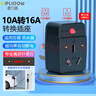 德力普（Delipow）10a轉16a插座轉換器插頭 新能源汽車(chē)充專(zhuān)用帶金屬探針識別電流過(guò)載保護自動(dòng)斷電16A大功率 曬單實(shí)拍圖