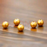 金小貅轉(zhuǎn)運珠黃金串珠配件999足金金珠硬金古法配珠光面隔珠圓形散珠 0.2g,4mm光珠-1顆-【重版】 曬單實拍圖