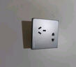 施耐德電氣 開(kāi)關(guān)插座面板 86型暗裝家用墻壁電源插座面板 皓呈系列薄霧灰色 錯(cuò)位五孔單支-新國(guó)標(biāo) 插座 曬單實(shí)拍圖