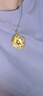 周大生復購補貼黃金吊墜女百福鎖包足金編繩掛墜送女友生日禮物2.65g 曬單實拍圖
