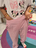 迪士尼女童夏季運動套裝2025新款夏裝短袖t恤冰絲防蚊褲ZF36998 粉140 曬單實拍圖