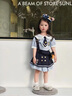 G.DUCKKIDS小黃鴨朱迪兔子衣服女童夏季套裝新款兒童表演服裝女寶寶生日禮物 套裝肩帶可拆卸 120 尺碼5~6歲【110-120cm】cm 曬單實(shí)拍圖