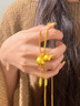 瑞諾黃金葫蘆項(xiàng)鏈女士新款999足金轉(zhuǎn)運(yùn)珠吊墜新款生日禮物送女友 支持多退少補(bǔ)/官方正品（勿拍） 曬單實(shí)拍圖