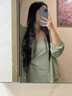 FOX.G新品連衣裙裙子女衣服女裝夏季套裝兩件套2025新款小個子氣質(zhì)穿搭 綠色襯衫+吊帶裙兩件套 L 【建議100-120斤】 曬單實(shí)拍圖